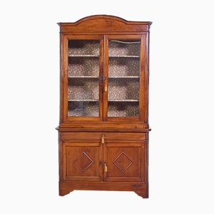 Double Body Cabinet in Walnut, Italy, 1800s