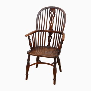 Viktorianischer Windsor Stuhl aus Eibe & Ulme, 1850er