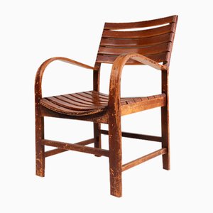 Fauteuil Art Déco en Bois, 1930s