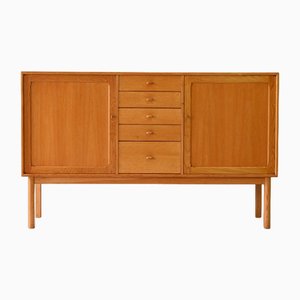 Highboard in Oak with Central Drawers from Bodafors, 1962