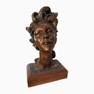 Fernando Troso, Tête de Femme, 1920s, Gesso