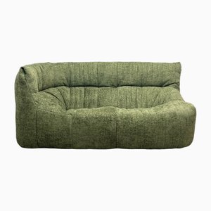 Vintage Green Two-Seater Corner Sofa by Aralia for Ligne Roset, 1980s