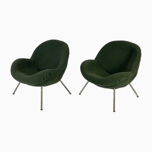 Set of Egg Lounge Chairs by Fritz Neth for Correcta Germany, 1950s