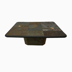 Table Basse Brutaliste en Pierre Naturelle, 1970s