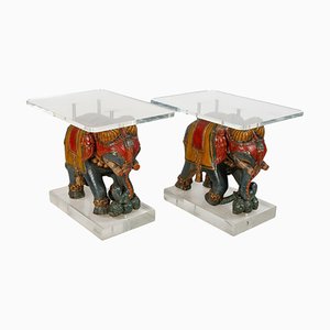 Elephant Side Tables, 1980, Set of 2