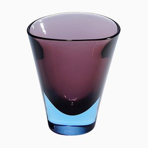 Vaso Sommerso in vetro di Murano di Flavio Poli per Seguso, anni '60