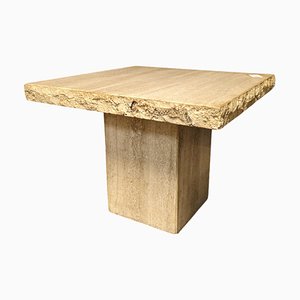 Coffee Table in Travertine, 1980s