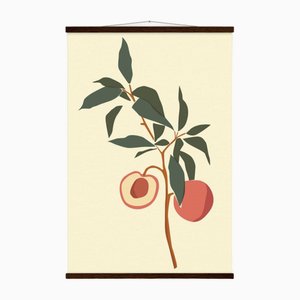 Vintage Peach Poster with Magnet Hangers