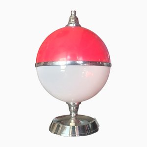 Lampada da tavolo vintage in plastica