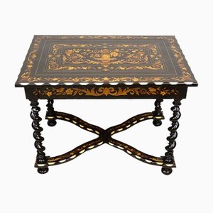 Table en Marqueterie, Pays-Bas, 1800s