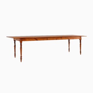 Large 19th Century French Rustic Farmhouse Table, 1850s