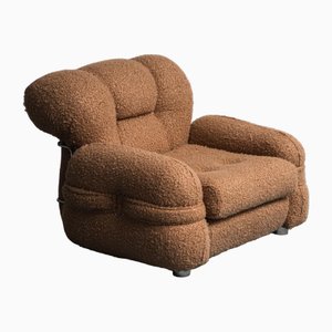 Fauteuil Vintage en Tissu Adriano Piazzese, 1970s