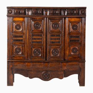 19th Century French Breton Oak Cabinet