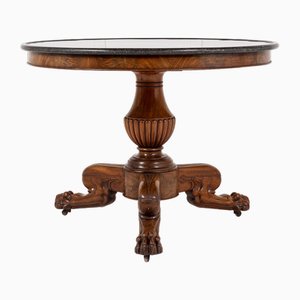 19th Century French Mahogany Guéridon/Centre Table with Marble Top