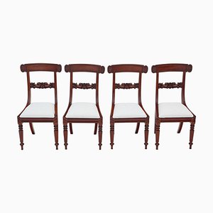 Antique William IV Mahogany Dining Chairs, 1835, Set of 4