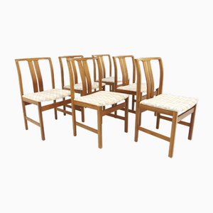 Scandinavian Walnut Chairs, 1960, Set of 6