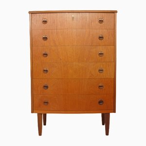 Vintage Danish Chest of 6 Drawers