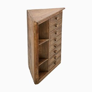 Wooden Corner Chest of Drawers