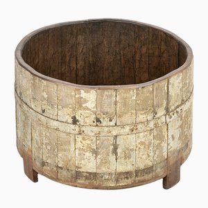 Patinated Solid Wood Barrel