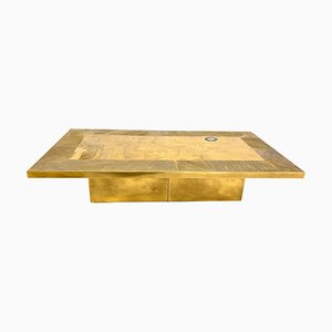 Etched Brass Coffee Table by Jenatzi, 1970s