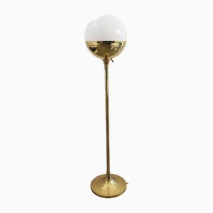 Arts & Crafts Stall Lamp in Brass from Vereinigte Werkstätten, Munich, 1960s