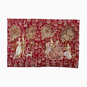 Jaquar Aubusson Tapestry with Medieval Design, 1970s