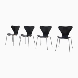 Early Series Chairs by Arne Jacobsen for Fritz Hansen, 1955, Set of 4