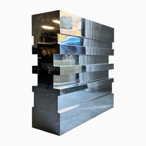 Mirrored Shelf or Room Divider by Andrew Martin