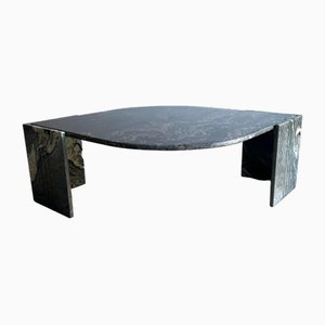 Table Basse en Forme d' Eyeil en Marbre Vert