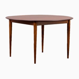 Mesa de comedor modelo Pj 2-5 circular de palisandro de Grete Jalk para P. Jeppesen, años 60