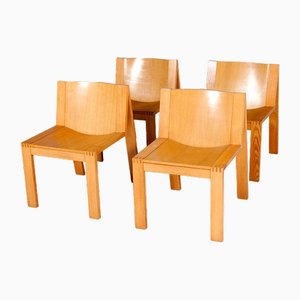 Chaises de Salle à Manger Modèle Se15 en Frêne par Pierre Mazairac & Charles Boonzaaijer pour Pastoe, 1976, Set de 4