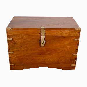 Baule da viaggio in teak, inizio XIX secolo