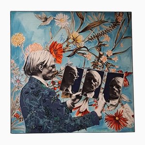 Komposition mit Andy Warhol, 2000er, Mixed Media Leinwanddruck