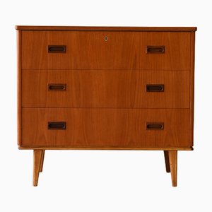 Commode à Tiroirs Scandinave en Teck, 1960s