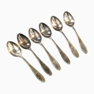 Art Deco Löffel aus Messing von WSW, 1950er, 6er Set