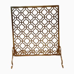Regency Gilt and Wrought Iron Fire Place Screen