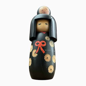 Bambola Sosaku Kokeshi vintage di Miyashita Hajime, Giappone, anni '70