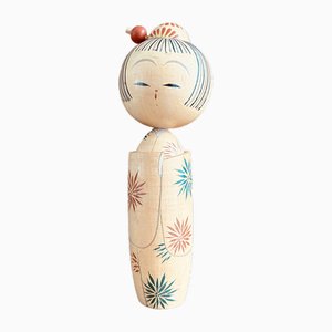 Vintage Kawaii Sosaku Kokeshi Doll, Japan, 1970s