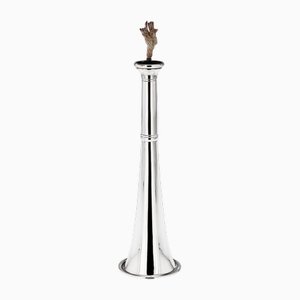 20th Century Silver Hunting Horn Shape Table Lighter, London, 1921