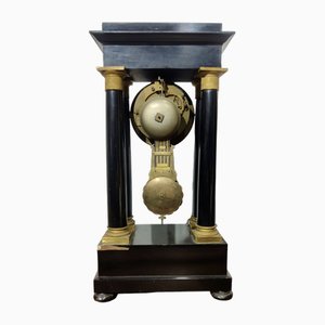 Empire Pendulum Clock with Golden Bronzes