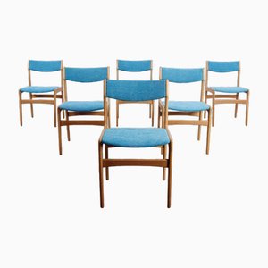 Vintage Danish Dining Chairs by Erik Buch, Set of 6