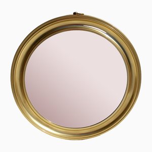 Specchio con cornice dorata, anni '60