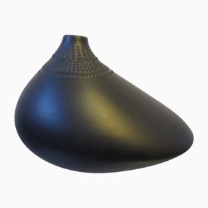 Schwarze Pollo Vase von Tapio Wirkkala für Rosenthal, 1970er