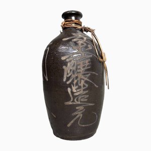 Carafe à Saké en Faïence Meiji Tokkuri (Tokuri), Japon, années 1890