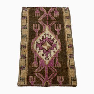 Petit Tapis Marron en Laine, Turquie, 1960s