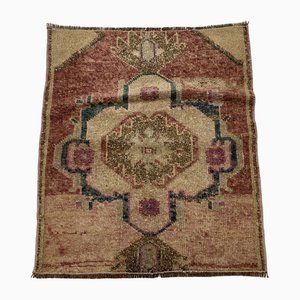 Petit Tapis Marron en Laine, Turquie, 1960s