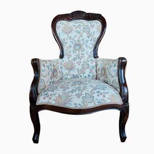 Louis Philippe Style Padded Armchair, Italy, 1940s