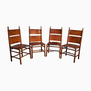 Kentucky Model Chairs by Carlo Scarpa for Bernini, 1980s, Set of 4