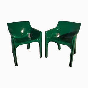 Gaudì Armchairs in Plastic by Vico Magistretti for Artemide, 1970s, Set of 2