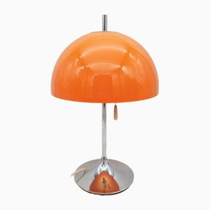 Lampada da tavolo Space Age arancione di Frank Bentler per Wila, anni '70